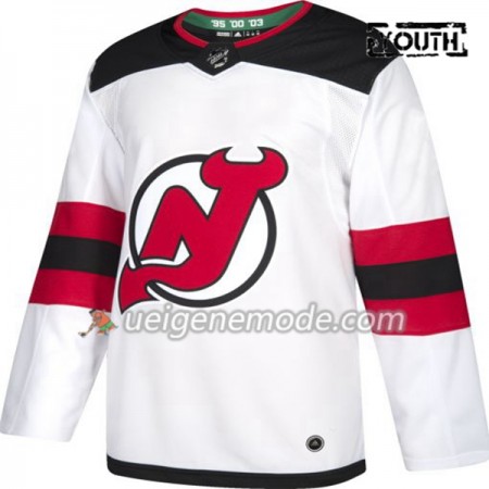 Kinder Eishockey New Jersey Devils Trikot Blank Adidas Weiß Authentic